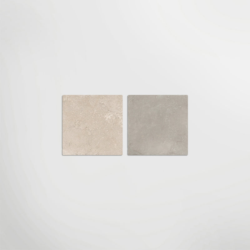 Med Stone Erice And Dor Chequered -  Limestone Effect Porcelain