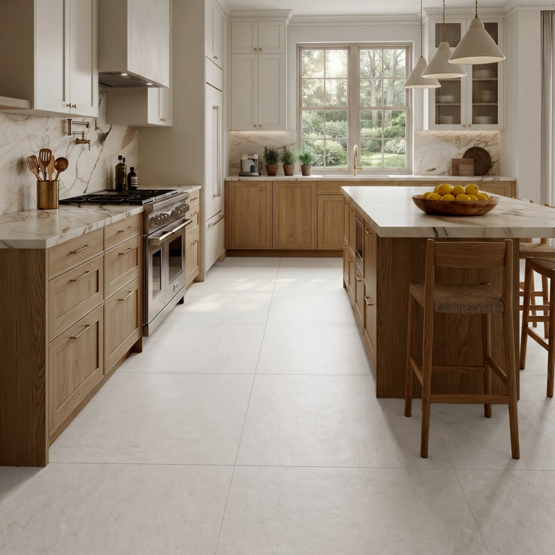 Milan Chalk - Stone Effect Porcelain Tiles