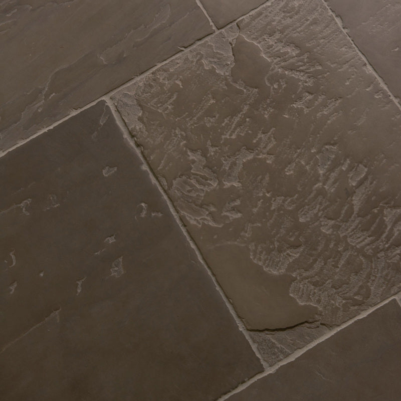 Distressed Sandstone Kitchen Flagstones Grey Floor Tile