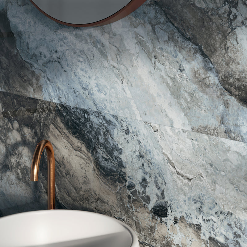 Ocean Marble Blue - Marble Effect Porcelain
