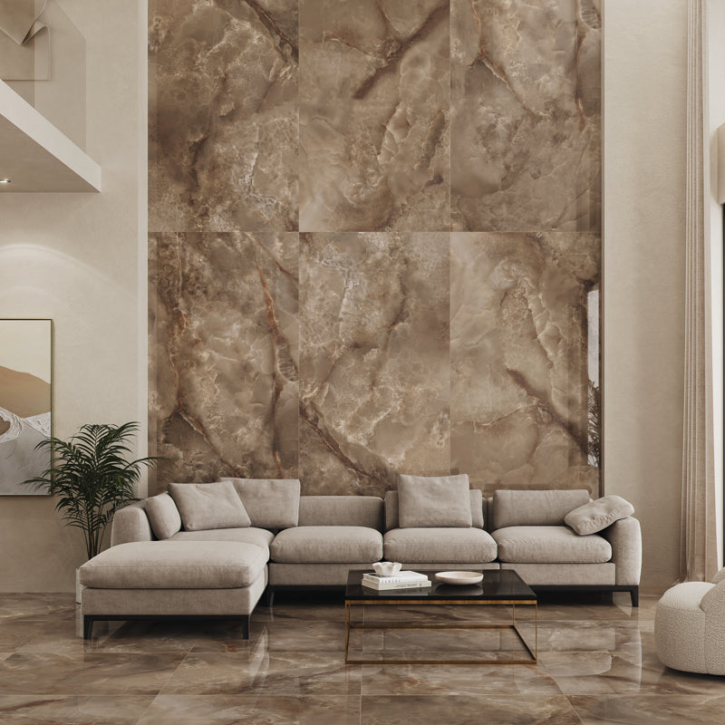 Onyx Mocca - Marble Effect Porcelain