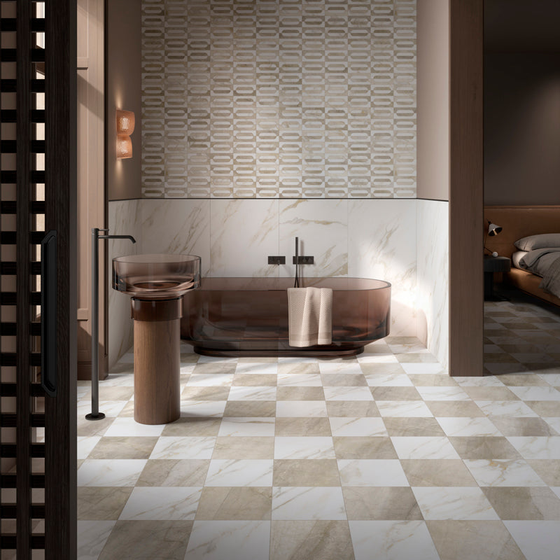 Ravenna Beige - Marble Effect Porcelain
