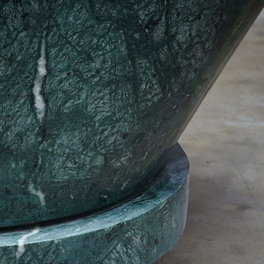 Roll Top Green Marble Luxury Bath | Honed Marble Luxury Bath