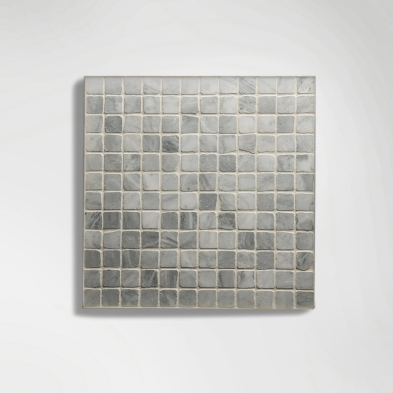 Grey Tumbled Marble Mosaic Tiles