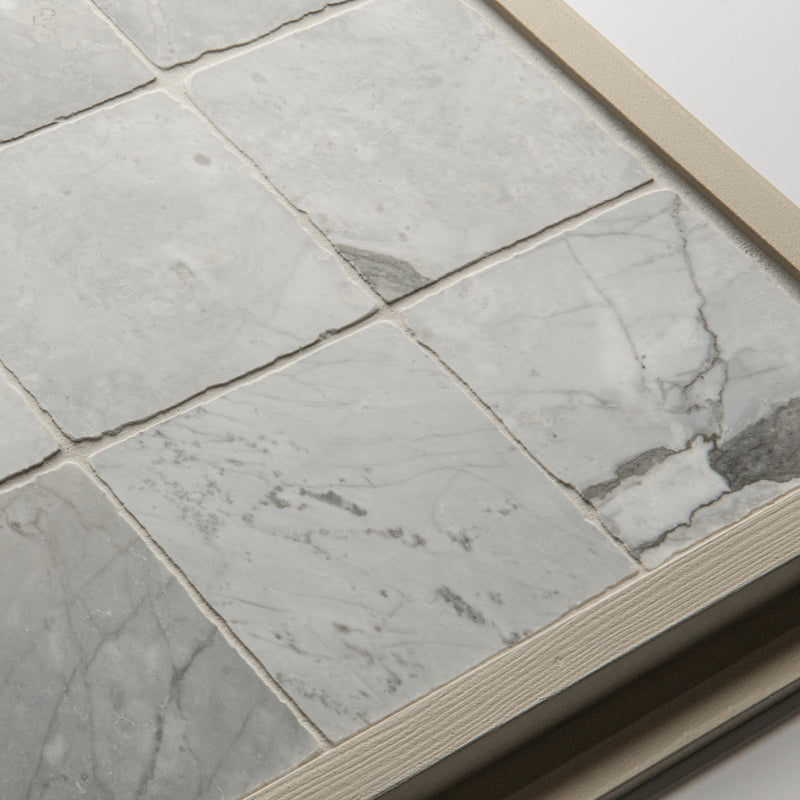 Small Grey Handmade Square Marble Tiles