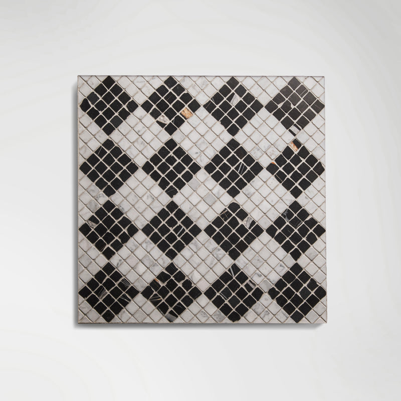 Roman Bianco Carrara Mosaic