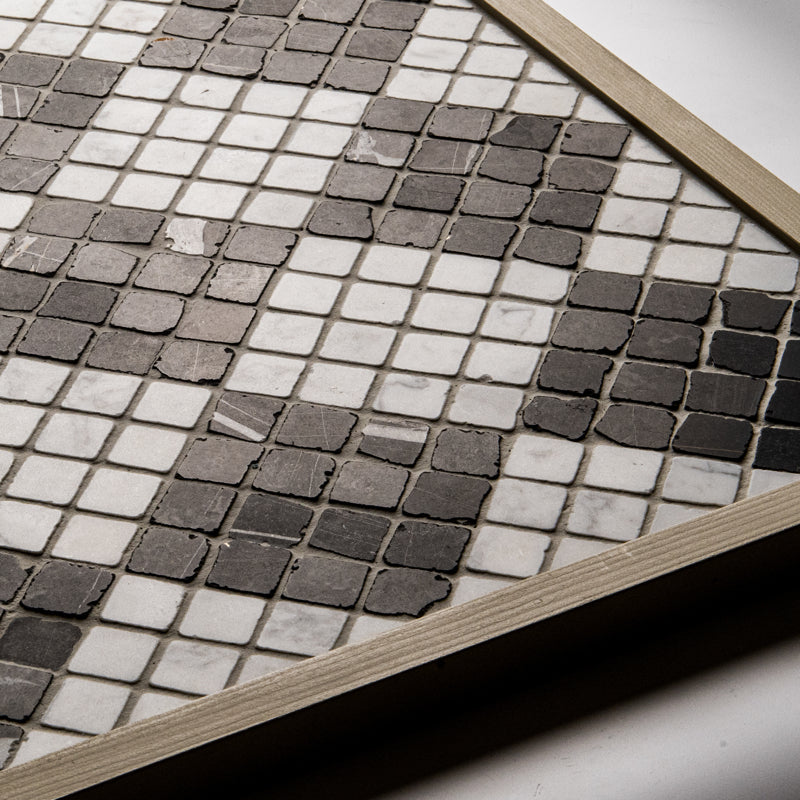 Roman Bianco Carrara Mosaic