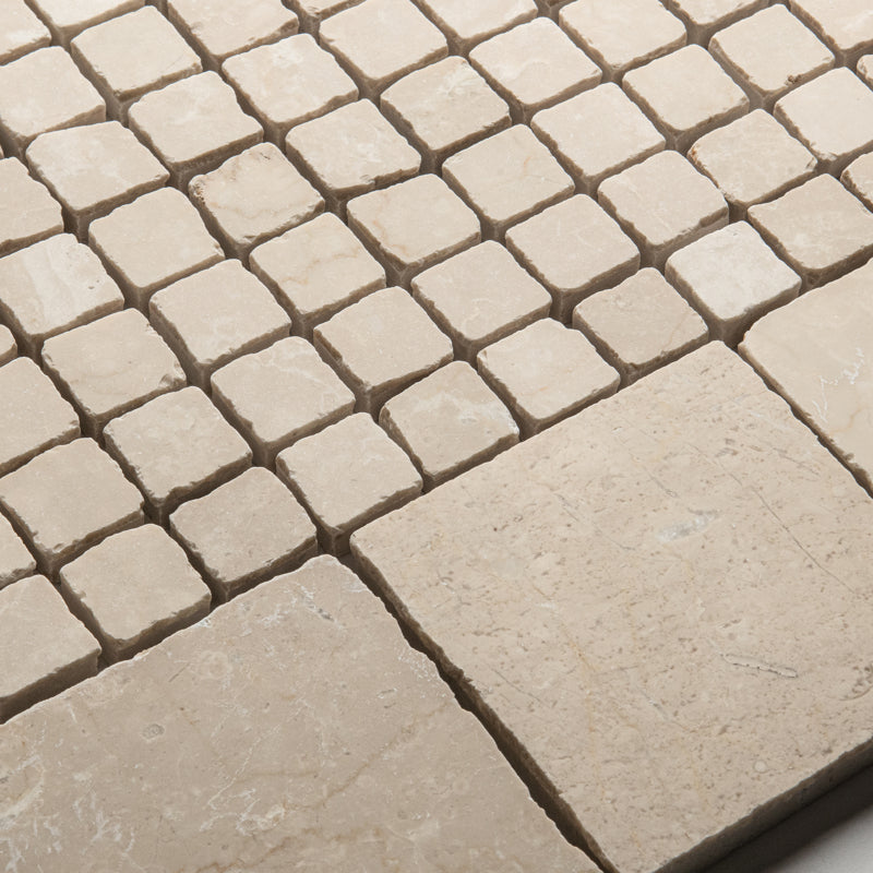Beige Handmade Marble Mosaic Tiles