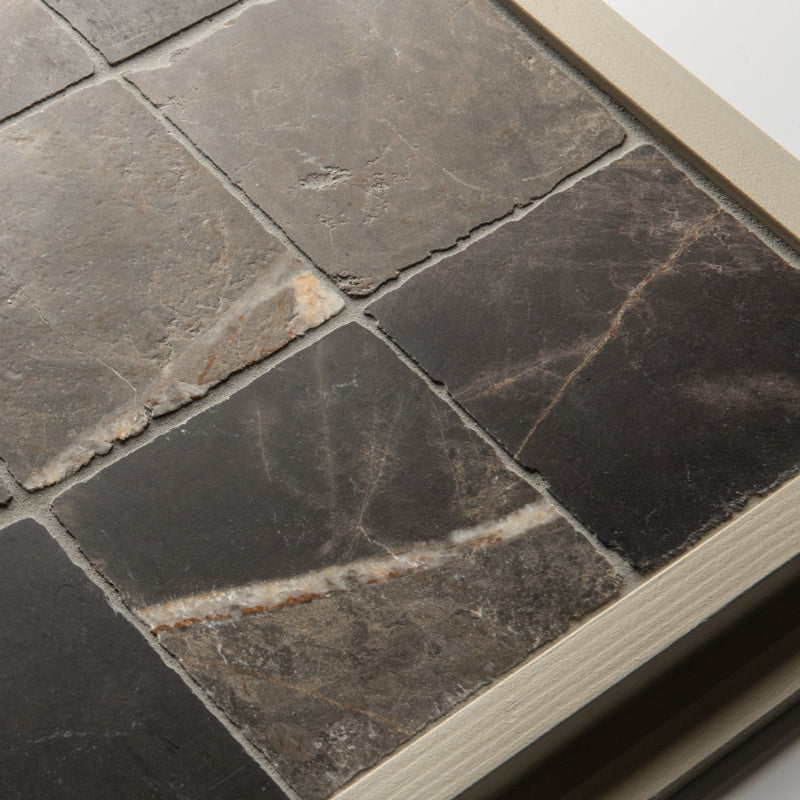 Small Black Handmade Marble Square Tiles