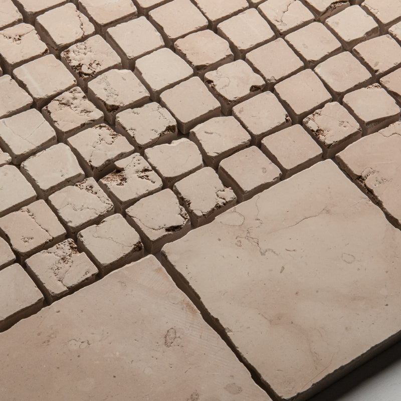 Beige Tumbled Marble Mosaic Tiles