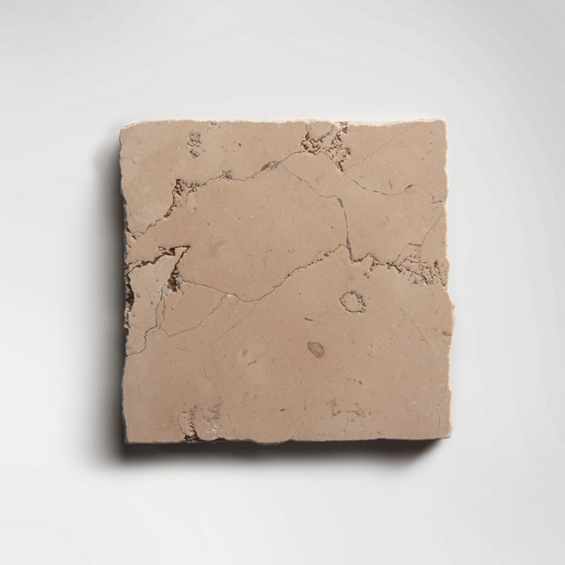 Small Beige Handmade Marble Square Tiles