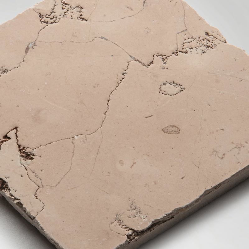 Small Beige Handmade Marble Square Tiles