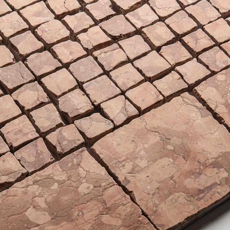 Red Tumbled Marble Mosaic Tiles