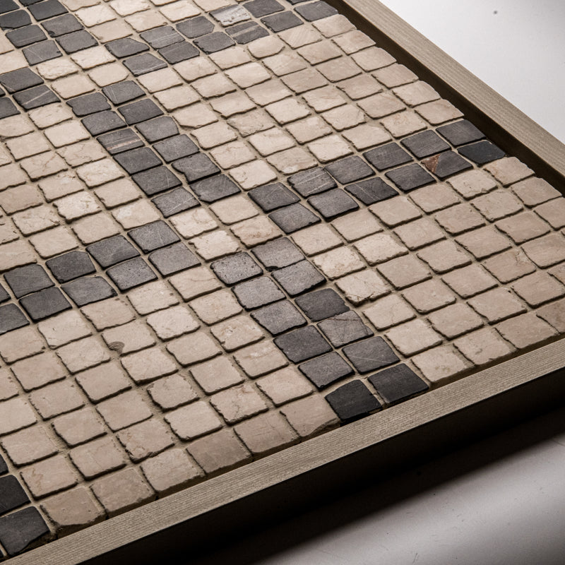 Black Tumbled Marble Mosaic Tiles