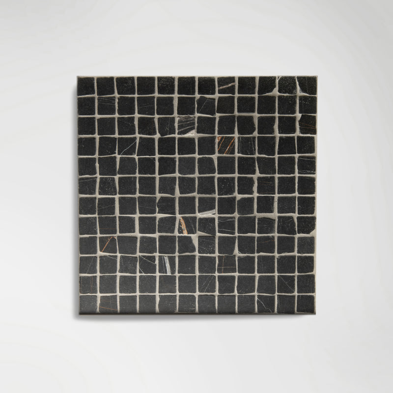 Black Tumbled Marble Mosaic Tiles