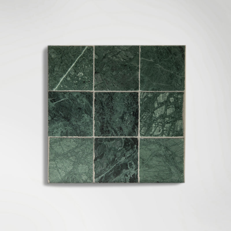 Small Green Verde Handmade Square Marble Tiles