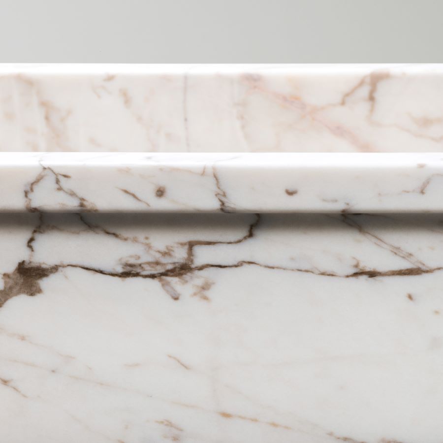 San Marino Marble Roll Top Luxury Bath | Honed Marble Luxury Bath