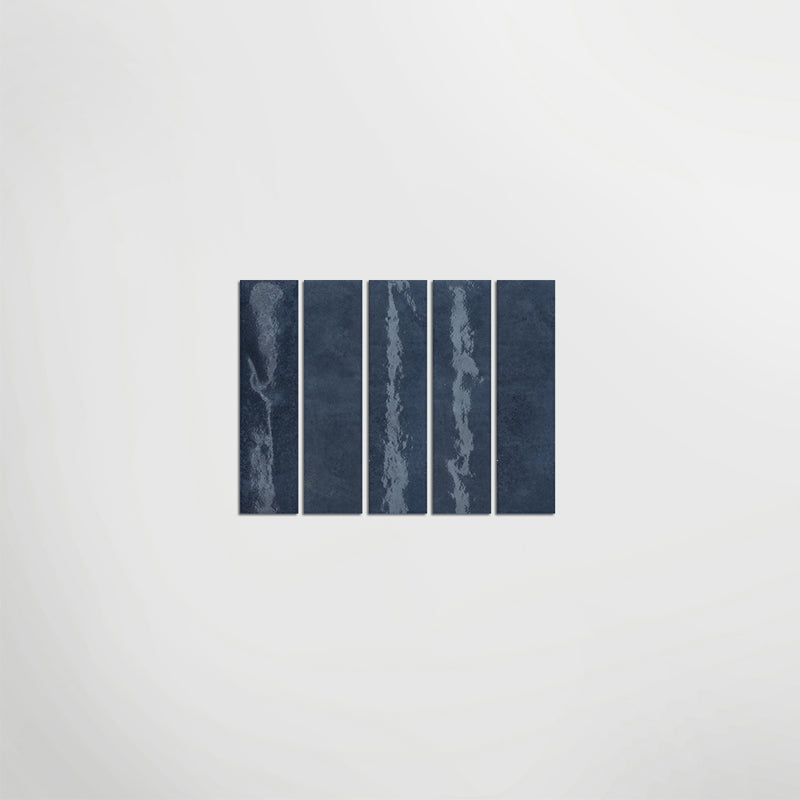 Sensa Mini Blu Decorative Blue Tiles 240mm X 60mm From Lapicida long thin navy blue brick tiles metro