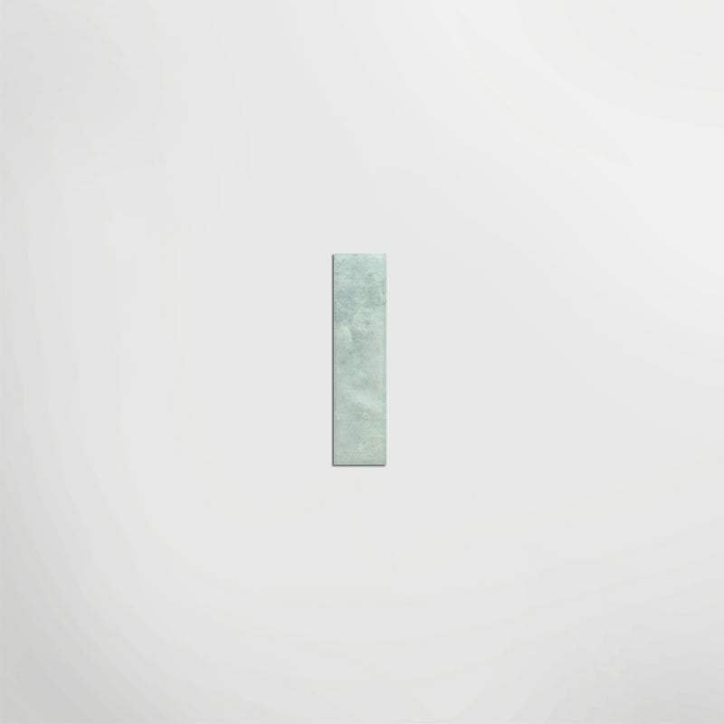 Decorative Long Thin Brick Metro 240mm X 60mm Porcelain Tiles Light Blue Green Shades