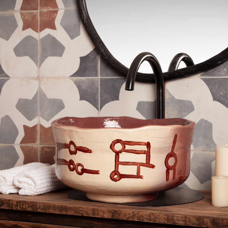 Blue White & Cream Decorative Mediterranean Look Porcelain Tile