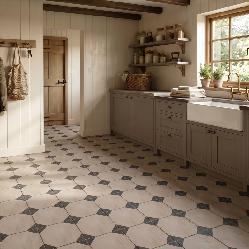 Tessa Octo Multi - Decorative Porcelain