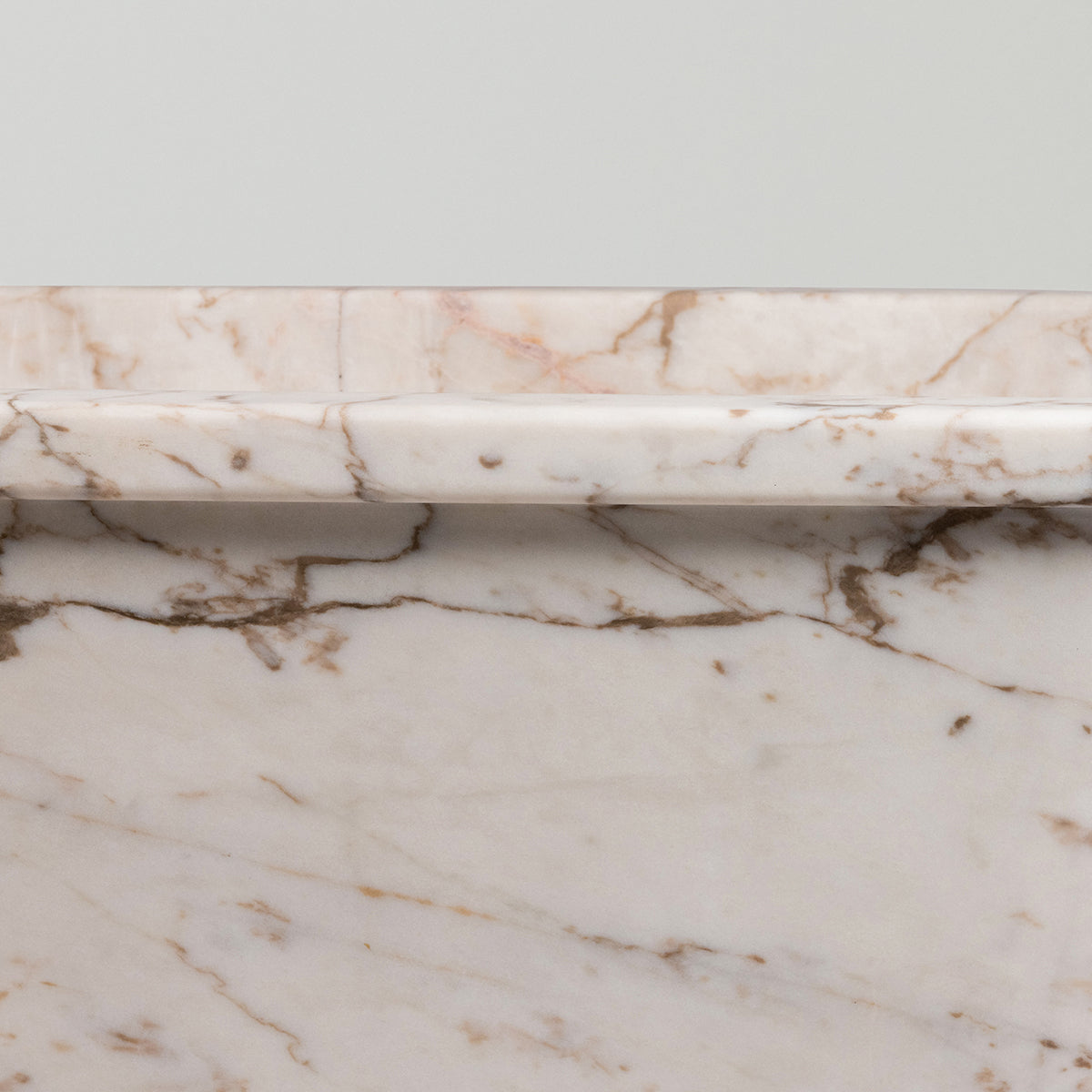 Veined San Marino Marble Roll Top Luxury Bath | Honed Marble Luxury Bath