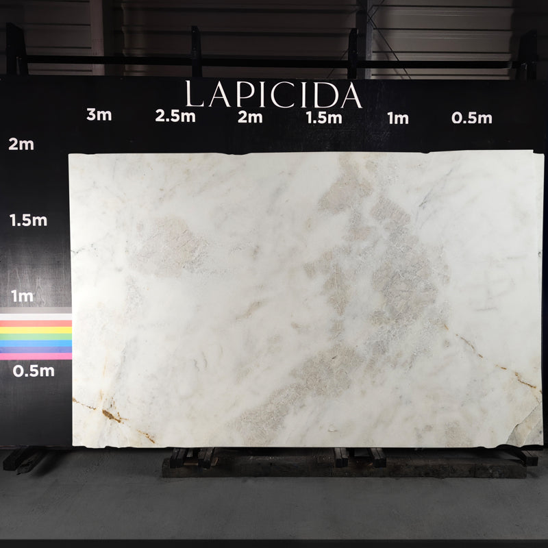 Venetian White - Marble Slab - 00085