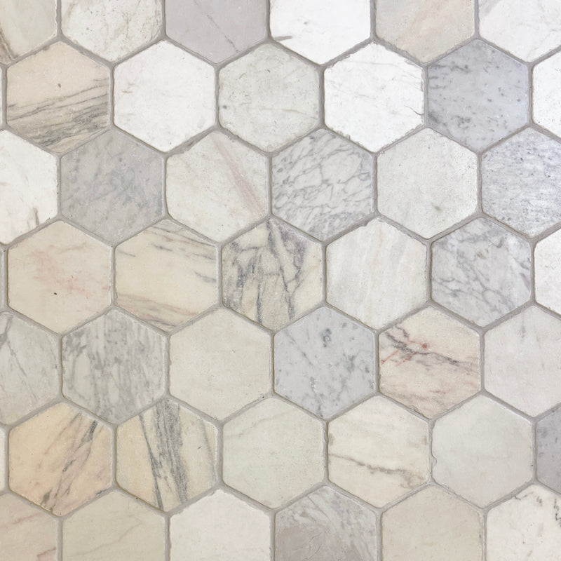 Sustainably Made Genuine Marble Hexagon