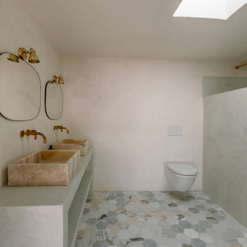 Sustainably Made Genuine Marble Hexagon