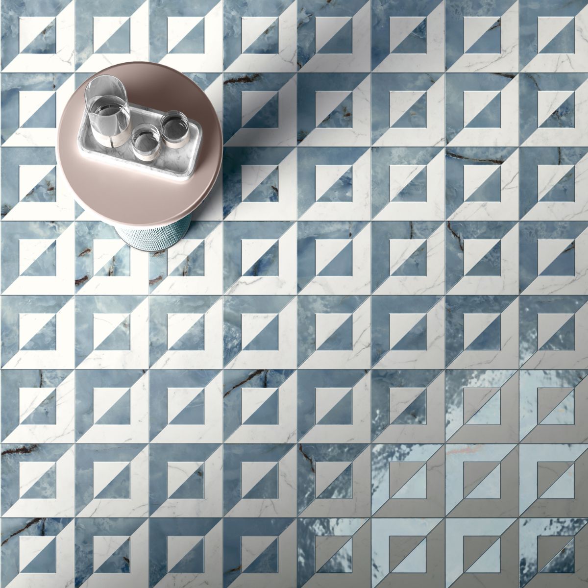 Dimore Audrey Statuario - Decorative Porcelain