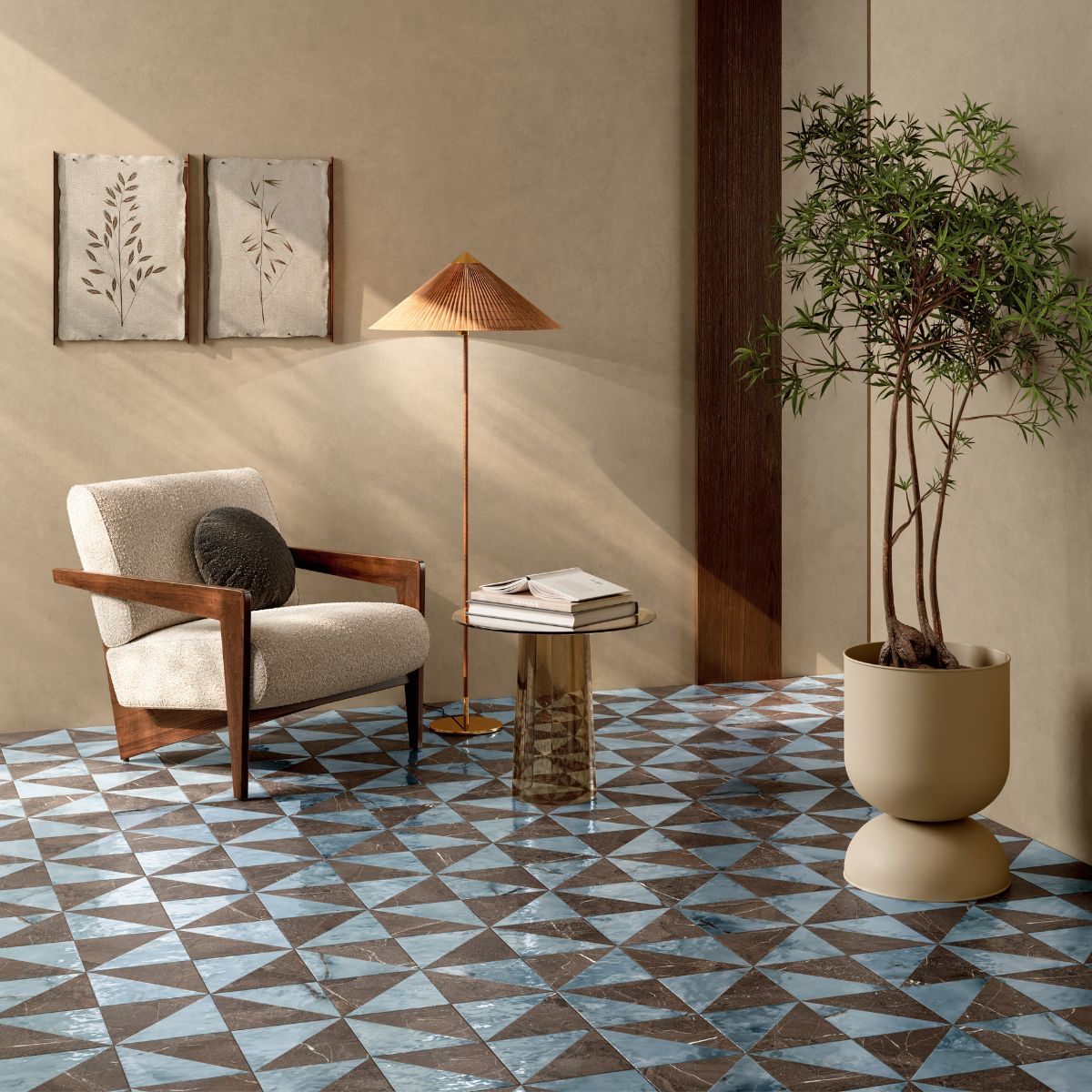 Dimore Eulalia Marrone Imperiale - Decorative Porcelain