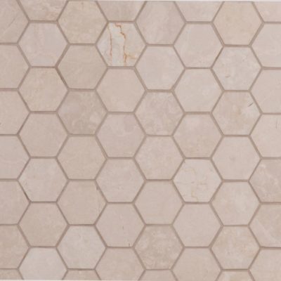 Lapicida_italian_botticino_hexagon_mosaic_Marble