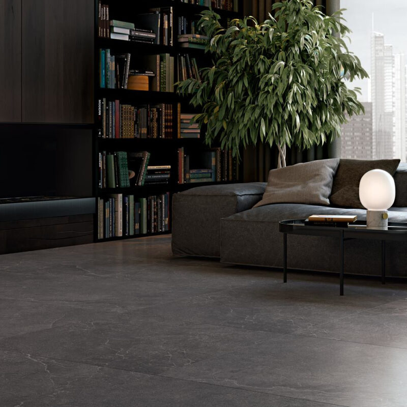 Lapicida Semblance Carbon floor tile for living spaces
