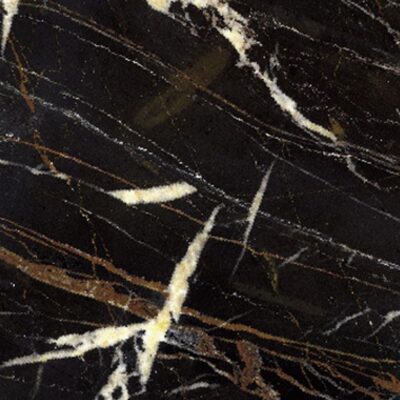 Black and Gold marble is from the Middle East and is a black marble with streaks of cream and gold