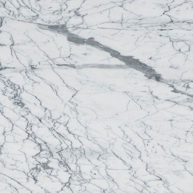 Lapicida Statuarietto is a white marble with varied grey veining