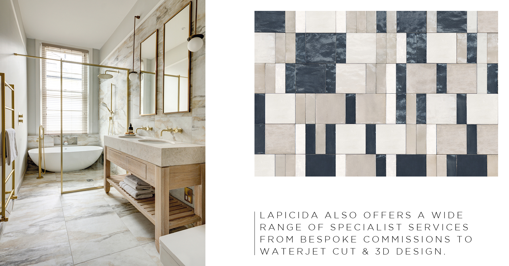 Lapicida Artis brochure with wall tiles and floor tiles