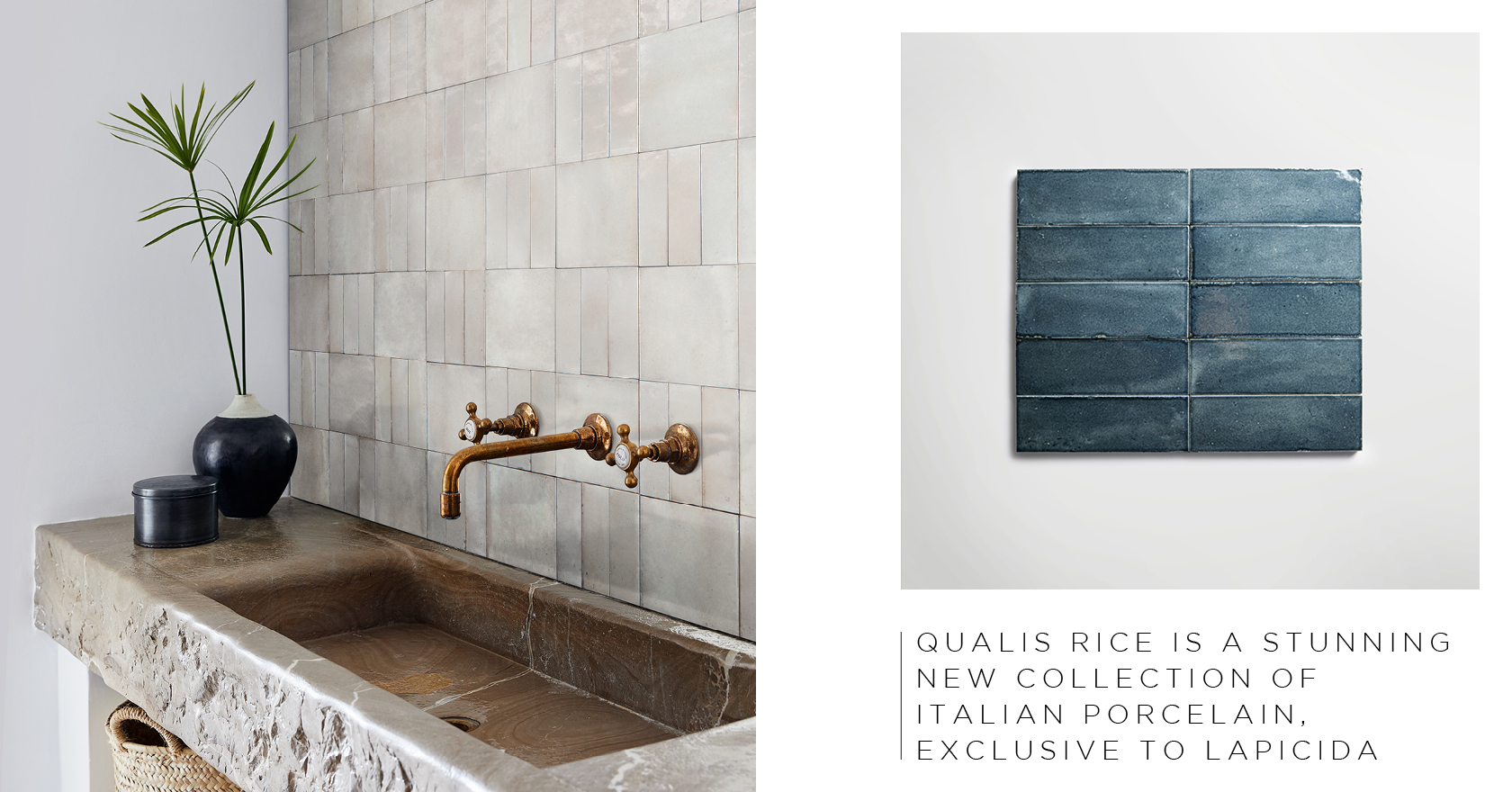 Lapicida Qualis Rice stylish glazed wall tiles