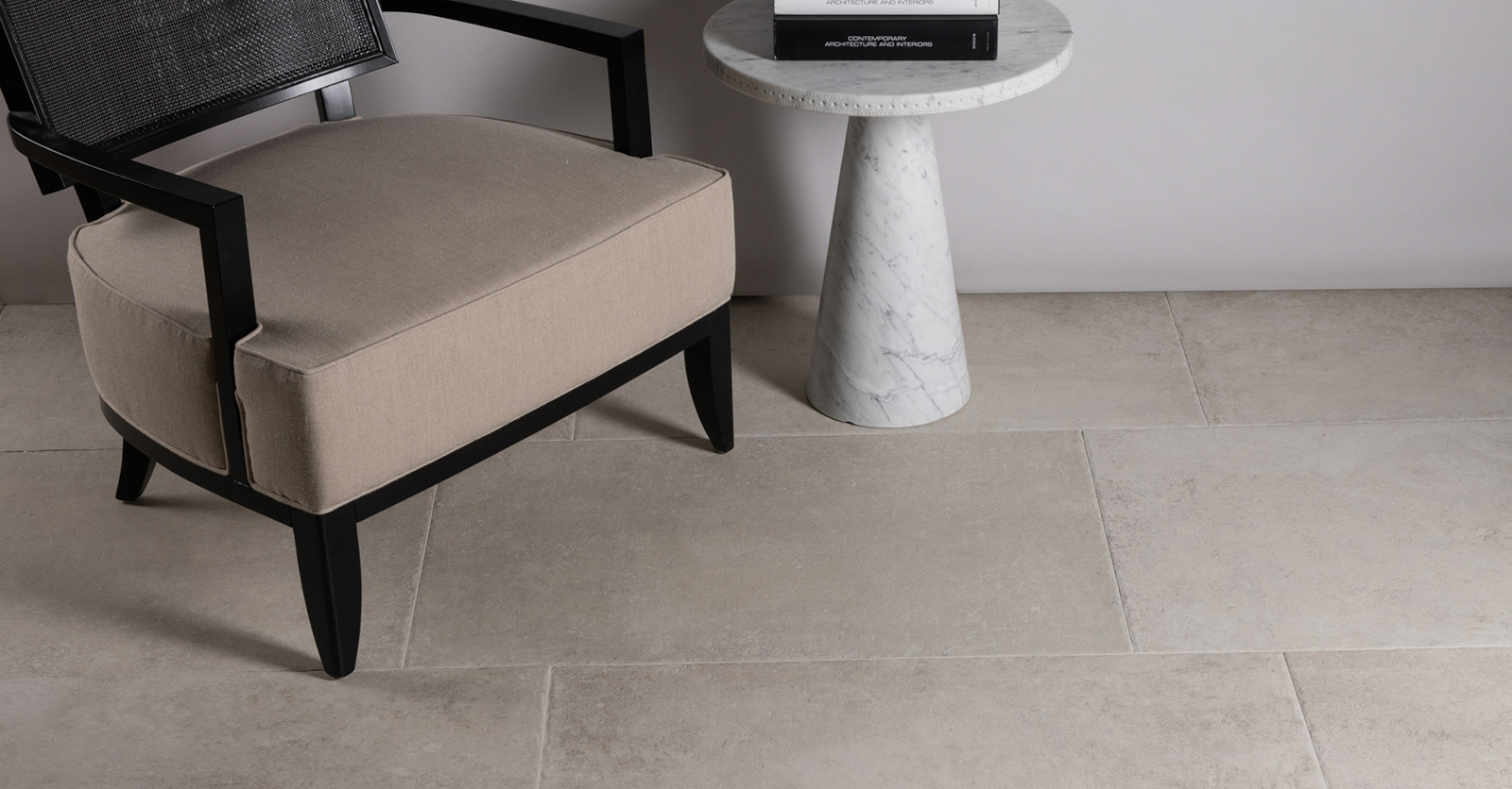 Lapicida Montpellier Ivory porcelain flooring