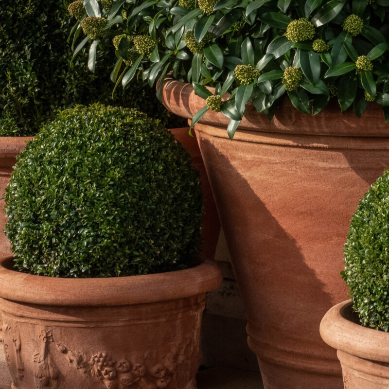 ORNAMENTI by Lapicida terracotta garden planters and pots