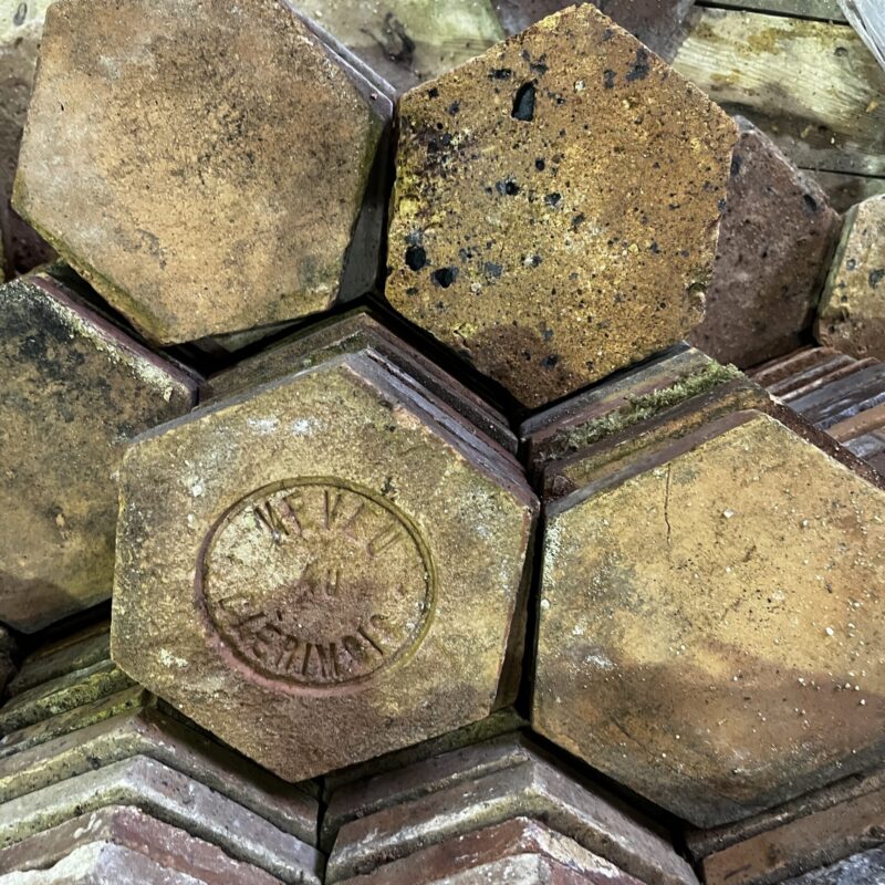 Lapicida - Genuine Antique Orleans Terracotta Hexagon flooring