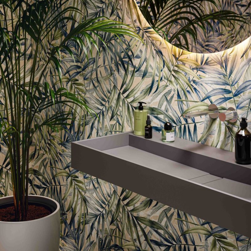 Lapicida Artis Range - Saint Jardin Jungle, bathroom detail