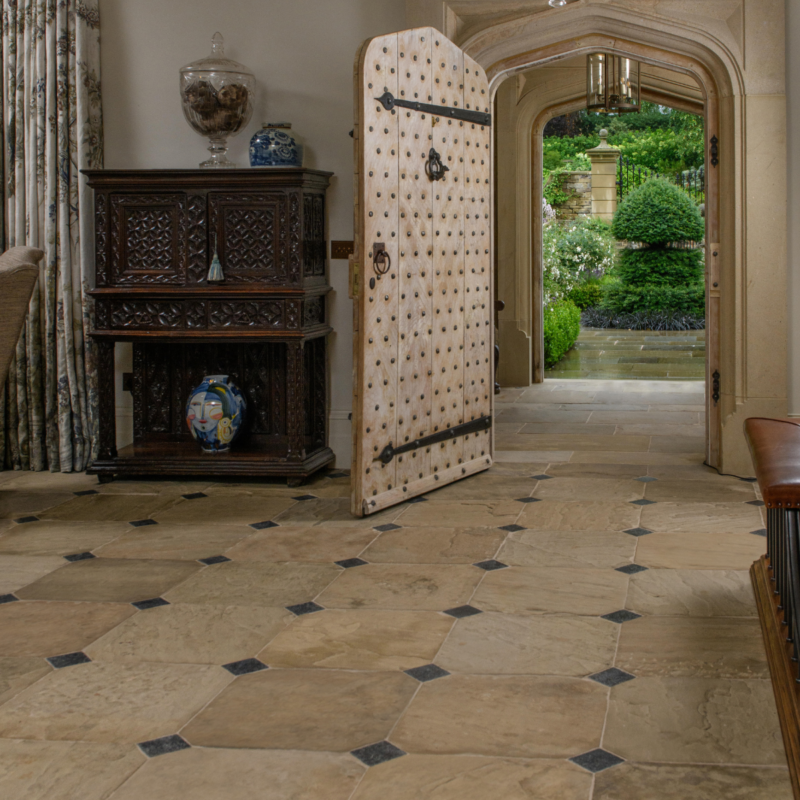 Neo Jacobean project - genuine antique reclaimed floor from Lapicida