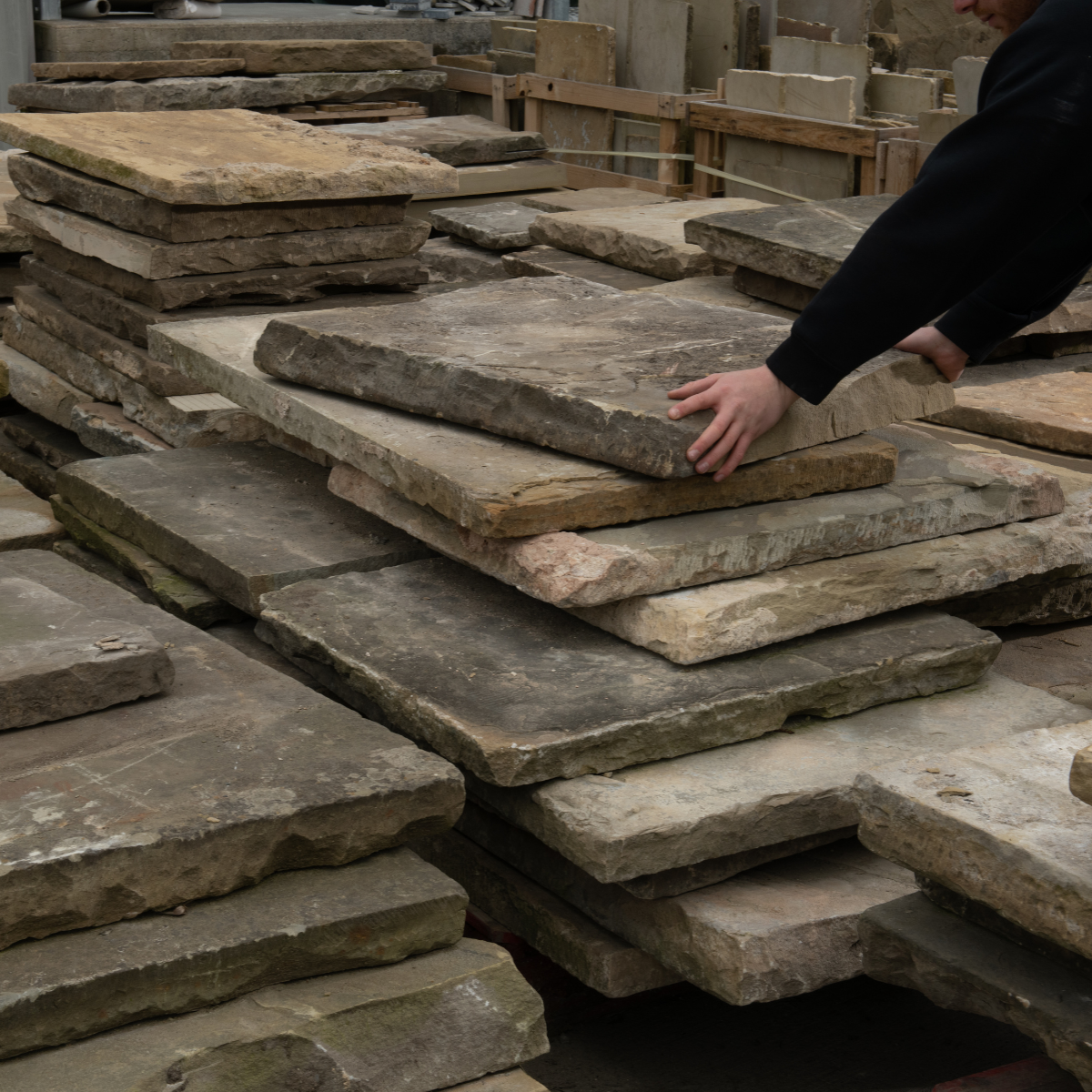 Lapicida genuine antique reclaimed stone flags in stock