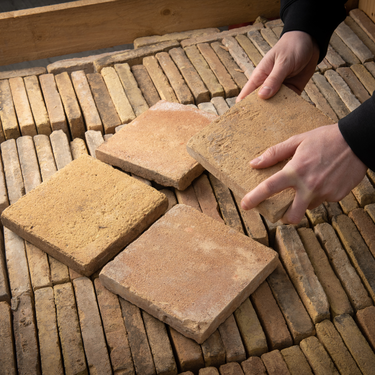 Lapicida genuine antique reclaimed terracotta floor tiles