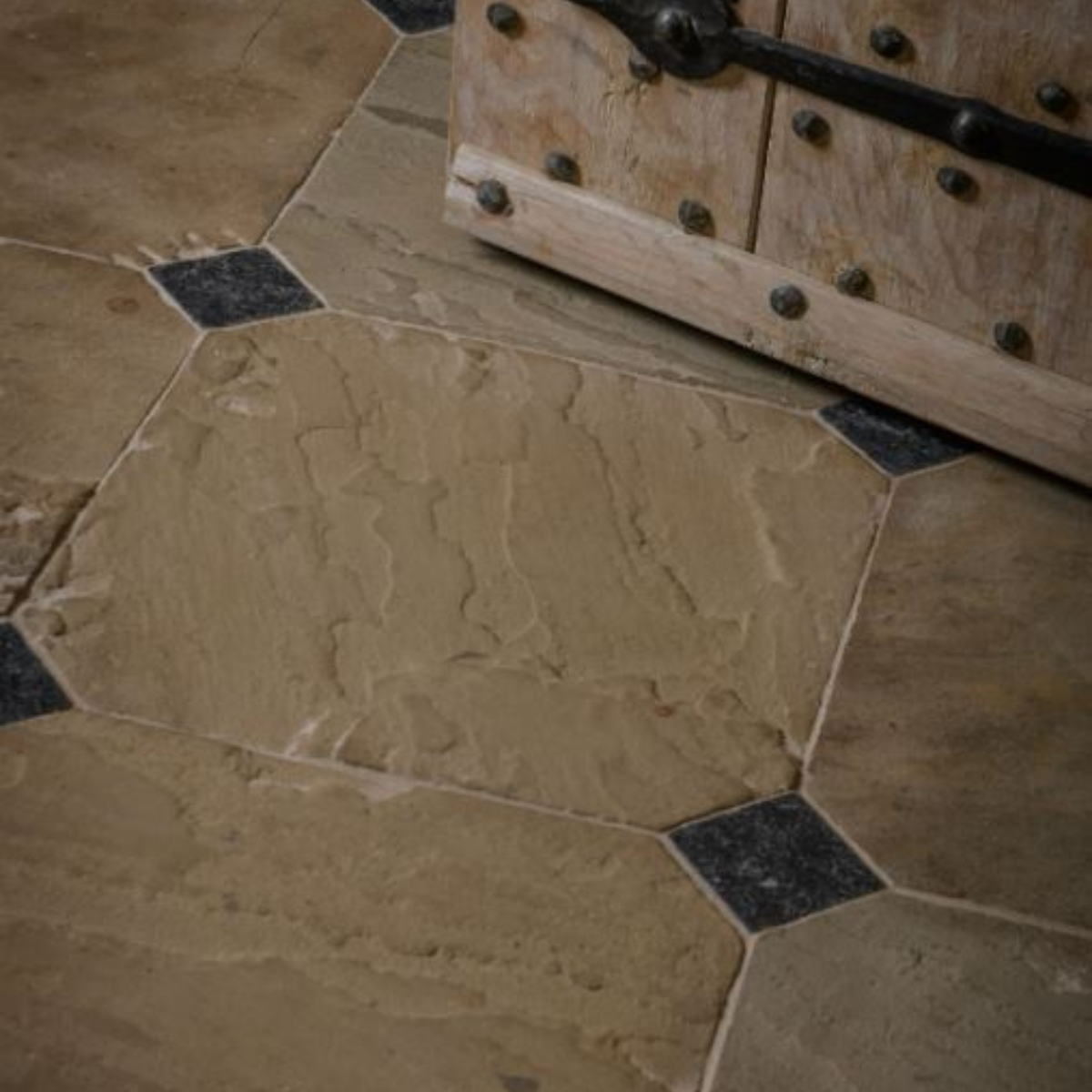 Lapicida genuine antique reclaimed stone floor