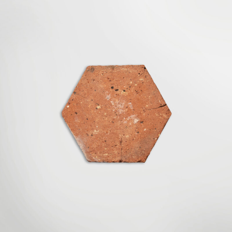 Lapicida Genuine Antique Orleans Terracotta Hexagon floor tile